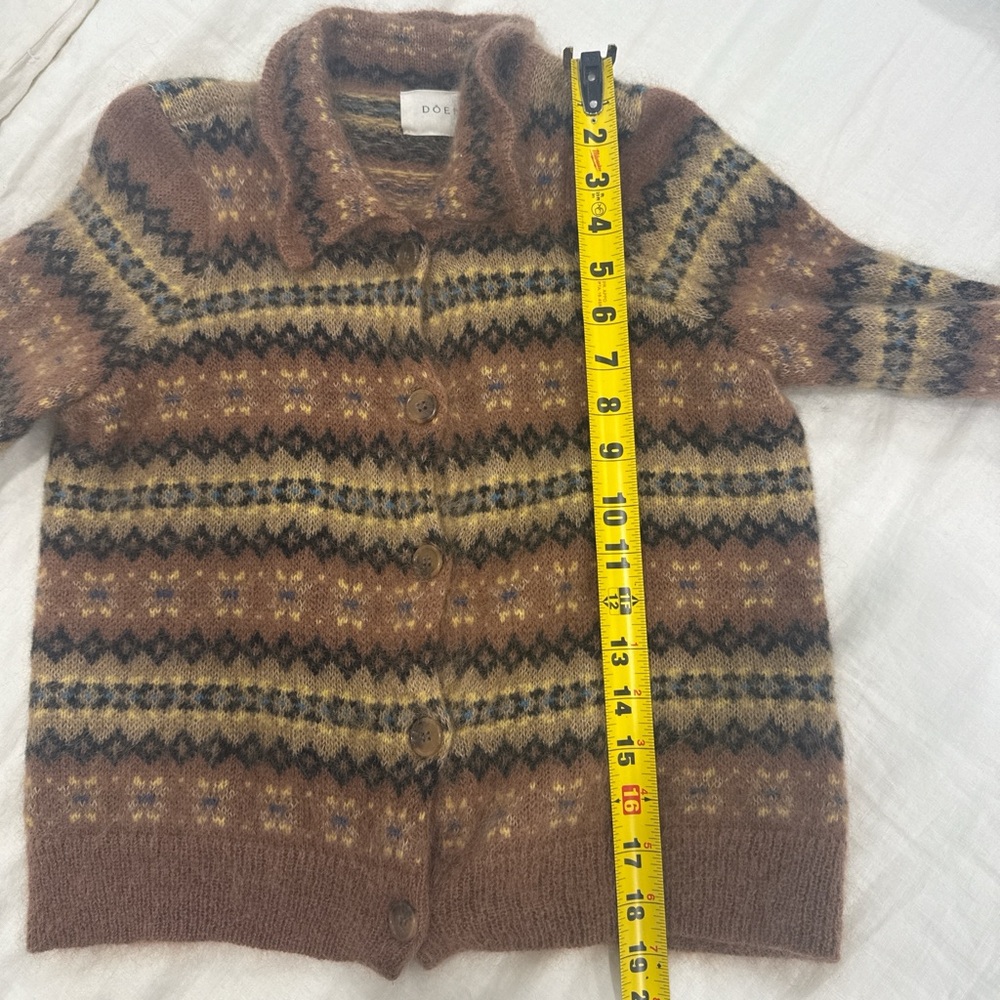 Doen Multicolor Patterned Cardigan - image 4